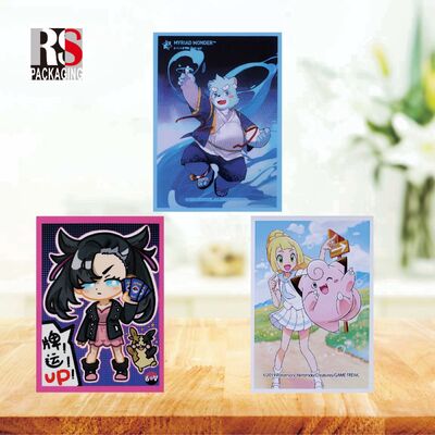 comprar Portador de tarjetas holográfico Mtg Anime Tarjeta de protección personalizada cubierta mate Yugioh Portador de tarjetas Fabricación en línea